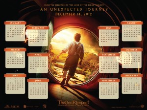 Hobbit Calendar 2012: Bilbo