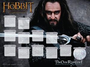 Hobbit Calendar 2012: Thorin