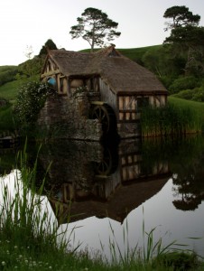 The mill at Hobbiton Movie Set