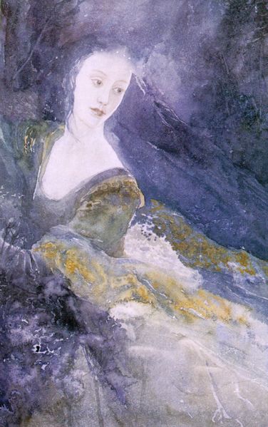 Luthien Tinuviel by Alan Lee.