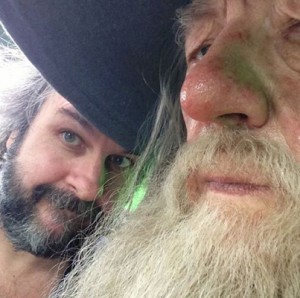 Peter Jackson and Ian McKellen started filming the last block for 'The Hobbit' Monday, May 20 in Wellington, New Zealand.