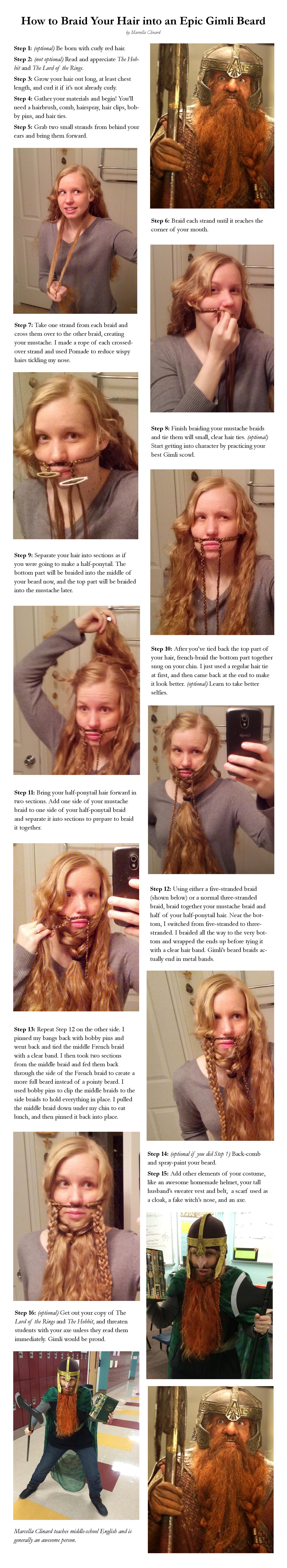 gimli beard tutorial