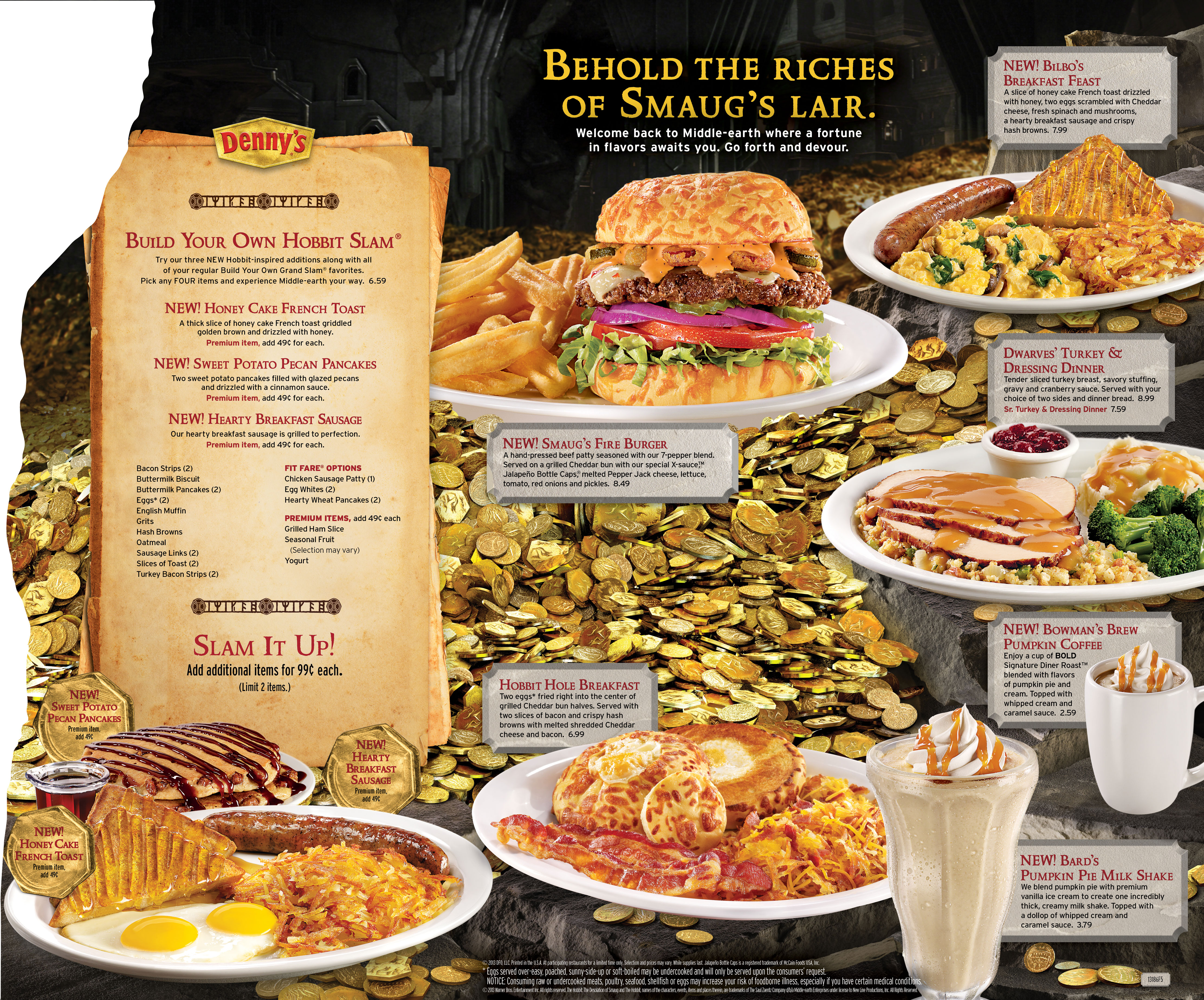 Denny’s new Hobbit menu available from today!
