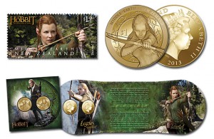 Tauriel and Legolas Stamps and Coins