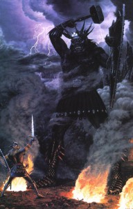 Morgoth and the High King of Noldor, by Ted Nasmith