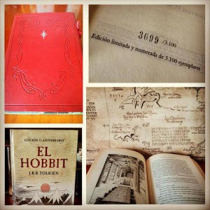 Ringer Nelson's favourite Tolkien book -- a 75th anniversary limited edition copy of The Hobbit.