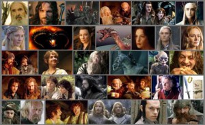 Lord of the Ring Hobbit collage
