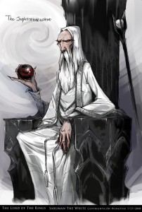 Saruman the White by Wangyuxi.