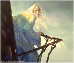 Saruman the White by John Howe.