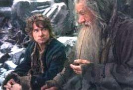 Gandalf and Bilbo sitting