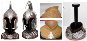 Rivendell Guard Helm Display Design and Sculpture_s