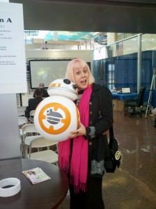 Staffer greendragon finds a BB-8 on duty at Islip airport...