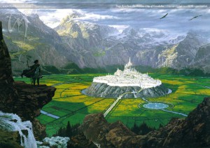 Tuor Reaches the Hidden City of Gondolin, by Ted Nasmith